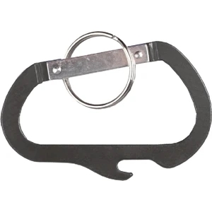 Carabiner with Bottle Opener and Key Ring