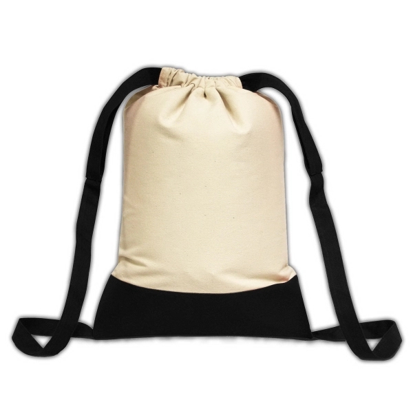 Brand Gear™ Laguna Beach Cotton Canvas Backpack™ - Image 3