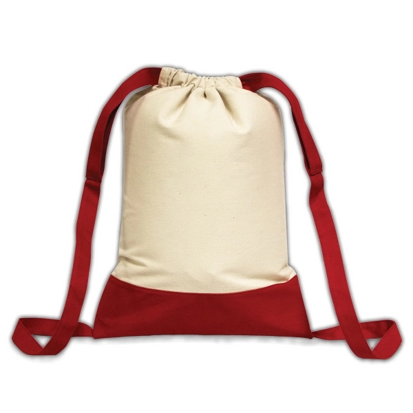 Brand Gear™ Laguna Beach Cotton Canvas Backpack™ - Image 5