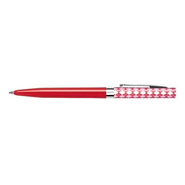 USA Designer™Flair Twist Pen (Series 2) - Red Argyle