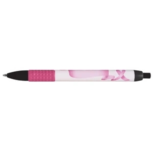 USA Designer™ Grip Pen - Pink Ribbon