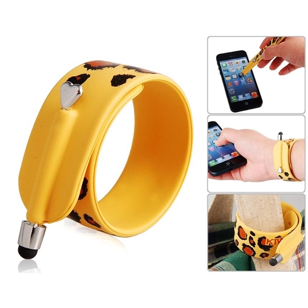 Silicone Slap Bracelet with Touch Screen Pen - Image 3