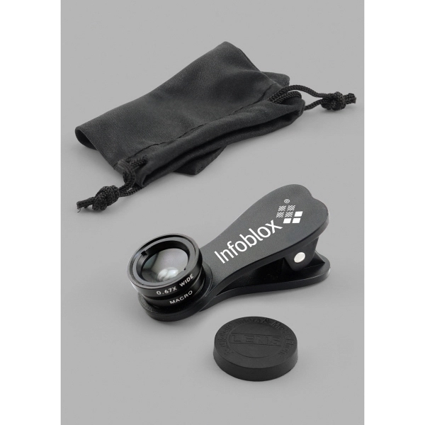 Econo Clip On 2-in-1 Wide Angle/Macro Lens Kit in Pouch - Image 14