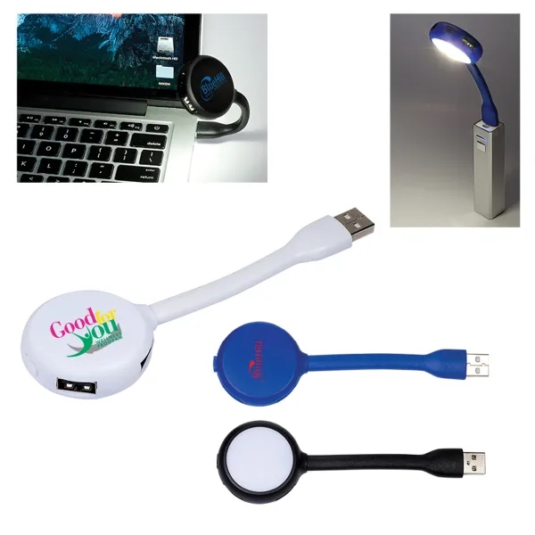 USB Flex Light 4-Port USB Hub - Image 1