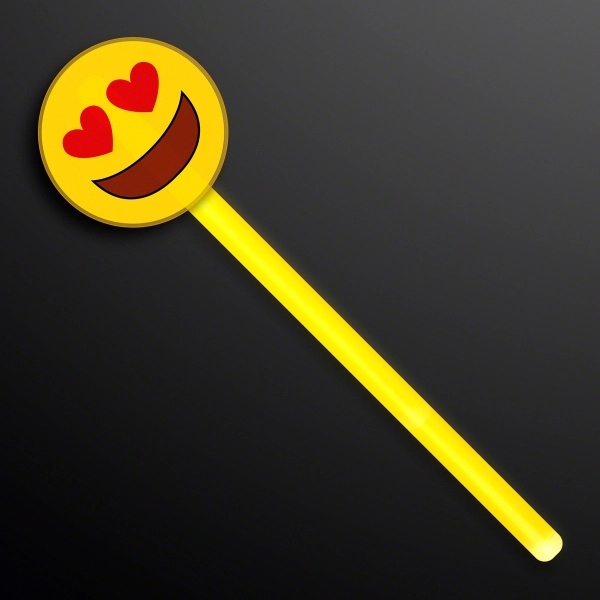 Heart Eyes Emoji Glow Wands - Image 3