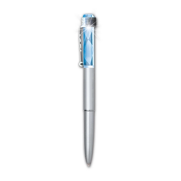 LED Lighted Logo Pen with Multicolor or Blue Lights - Image 3