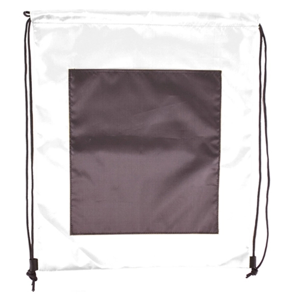 Drawstring Backpack zipper less Front Pocket Cinch Bag - Image 10