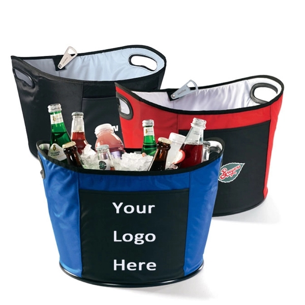 Insulated Lunch Cooler Bucket Shape Bag - Image 2