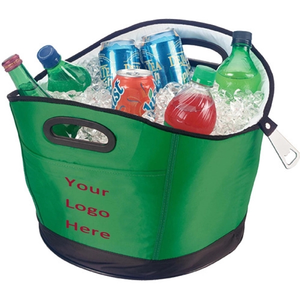 Insulated Lunch Cooler Bucket Shape Bag - Image 3