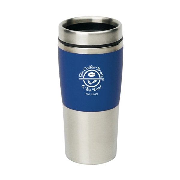 16OZ. COLOR BLOCK STAINLESS STEEL TUMBLER - Image 2