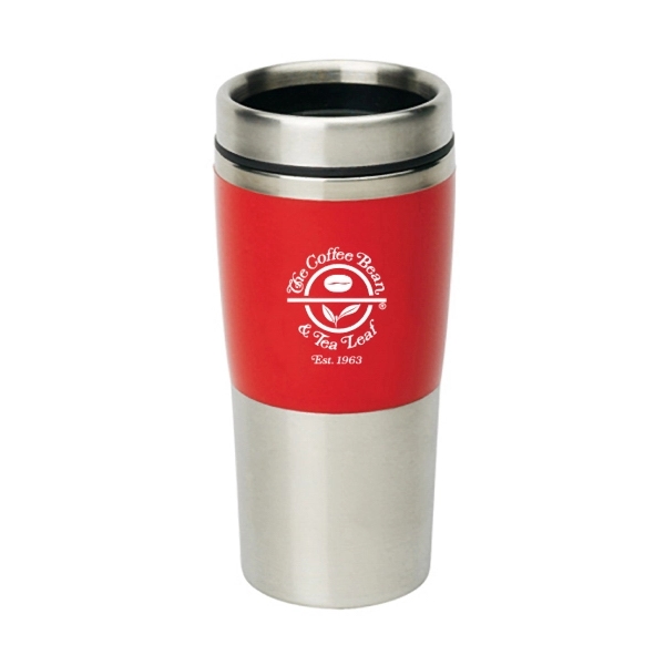16OZ. COLOR BLOCK STAINLESS STEEL TUMBLER - Image 5