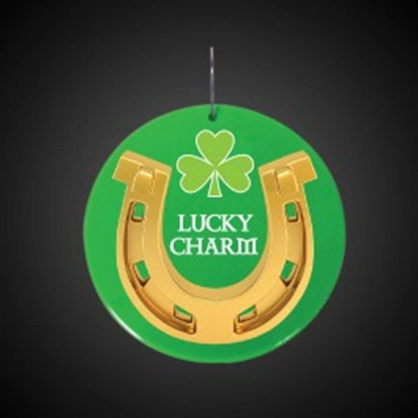 Lucky Charm Plastic Medallions - 2 1/2" - Image 1