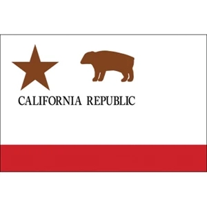 Special Historical Stick Flag - California Republic