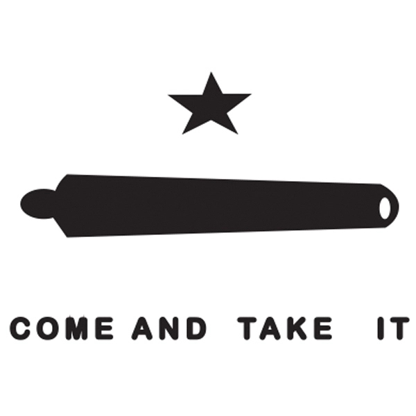 Special Historical Stick Flag - Come & Take It