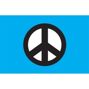 Blue Peace Motorcycle Flag