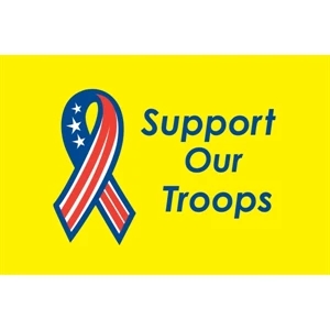 Support Our Troops Car Flag