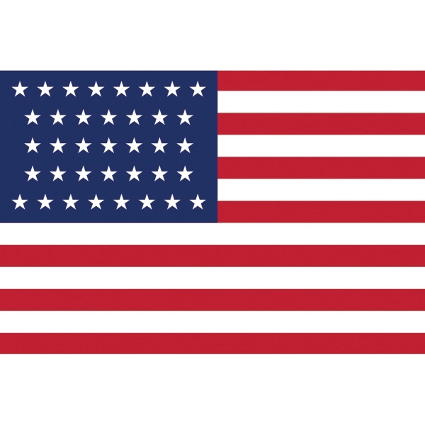 Historical US 37 Stars Flag