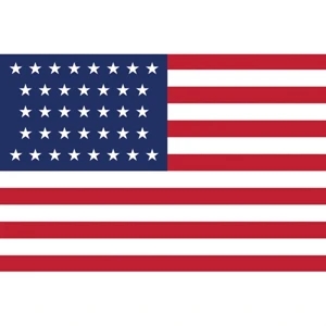 Historical US 37 Stars Flag