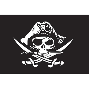 Pirate Hat Premium Car Flag