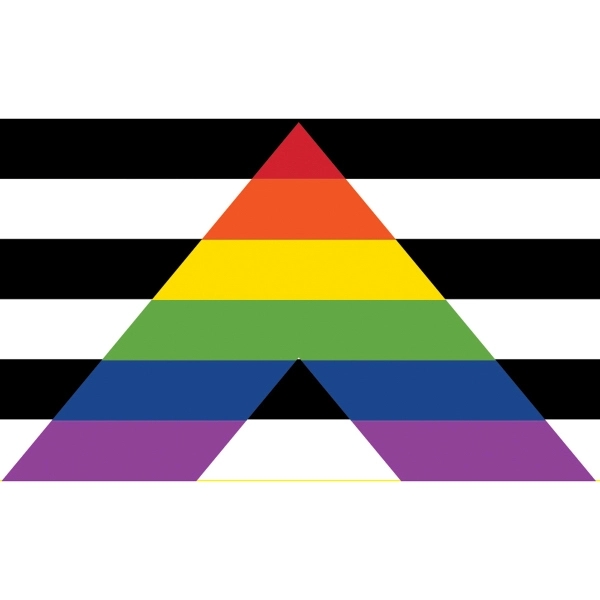 Straight Ally Motorcycle Flag