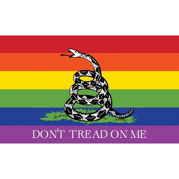 Don't Tread on Me Pride Antenna Flag