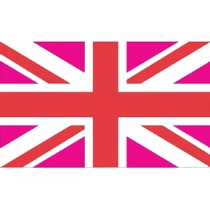 England Pink Motorcycle Flag
