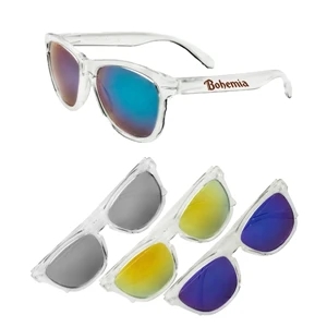 Clear Mirrored Sunglasses