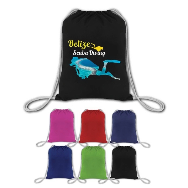 Brand Gear™ Belize Drawstring Backpack™ - Image 1