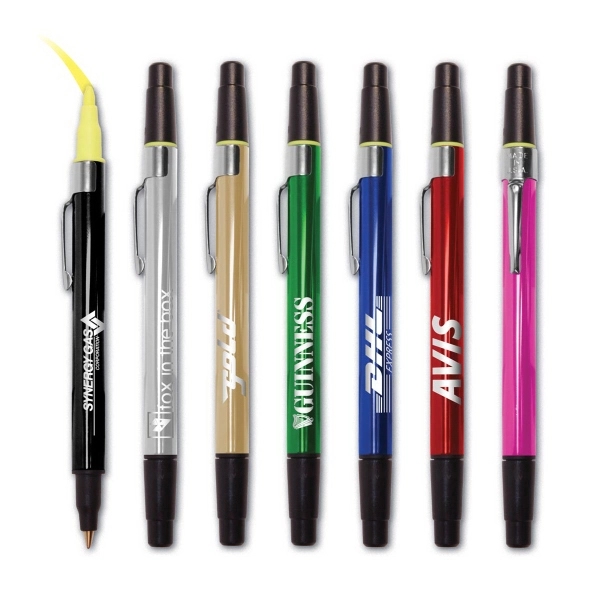Marquee Metal Pen & Highlighter - Image 1