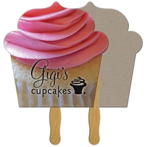 Cupcake Recycled Hand Fan