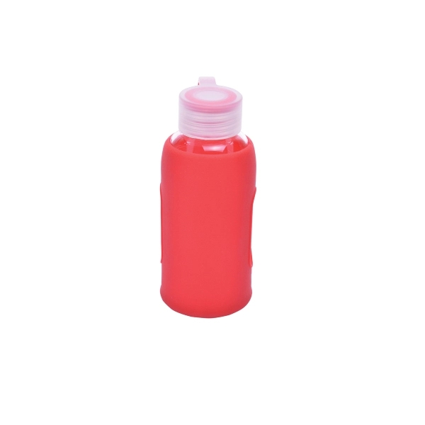 Showmany 12 Oz Glass Bottle With Silicone Cover - Image 2