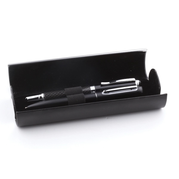 Leatherette case with Metal Trim for Pens - Image 2