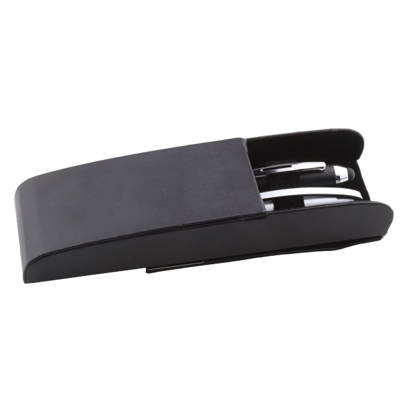 Leatherette case with Magnetic Flap for Pens - Image 2