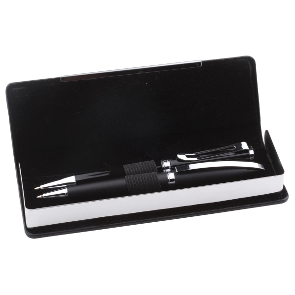 Leatherette and Metal Case with Magnetic Closure for Pens - Image 2