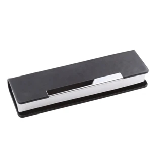 Leatherette and Metal Case with Magnetic Closure for Pens