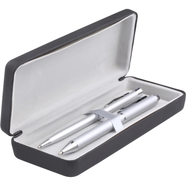 Single or Double Leatherette Case for Pens - Image 2