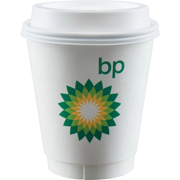 12 oz Insulated Paper Cup - White - Digital