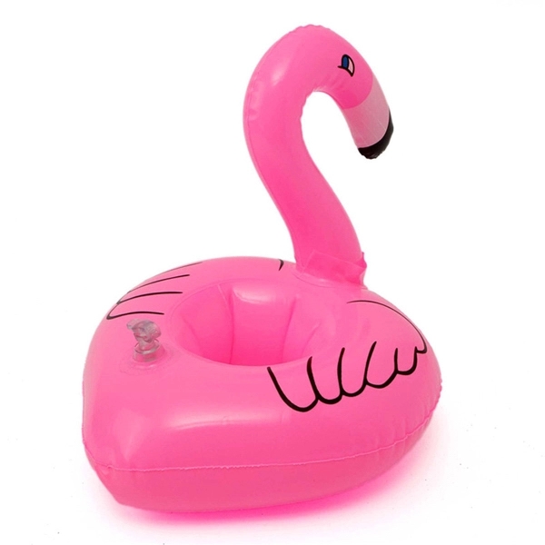 Inflatable Floating Flamingo Cup Holder - Image 2