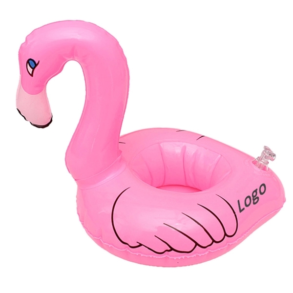 Inflatable Floating Flamingo Cup Holder - Image 3
