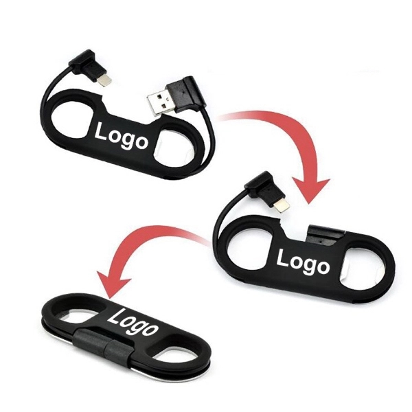 Bottle Opener Charging Cable Keychain - Image 2