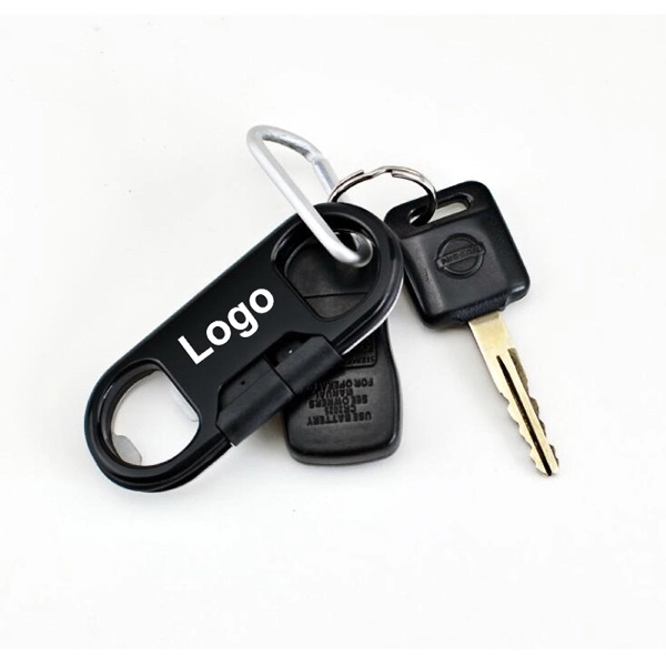 Bottle Opener Charging Cable Keychain - Image 4