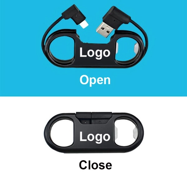 Bottle Opener Charging Cable Keychain - Image 8