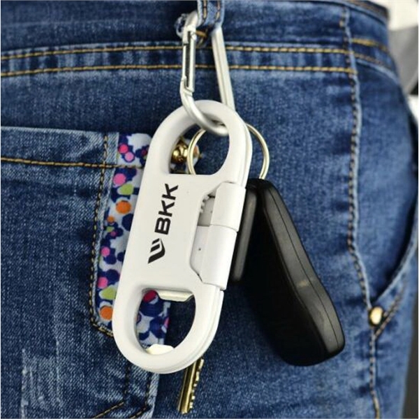 Bottle Opener Charging Cable Keychain - Image 9