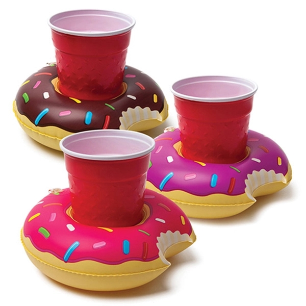 Inflatable Floating Donut Cup Holder - Image 2