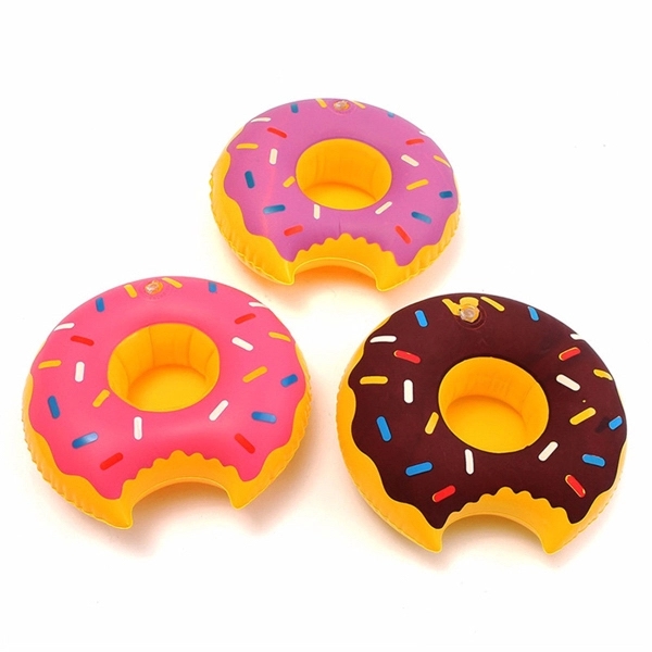Inflatable Floating Donut Cup Holder - Image 3