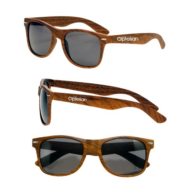 Retro Woodgrain Sunglasses - Image 1