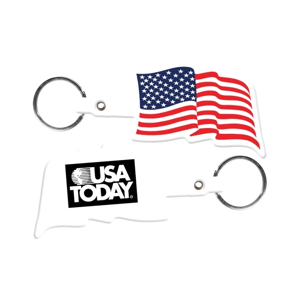 U.S. Flag Flexible Key Tag