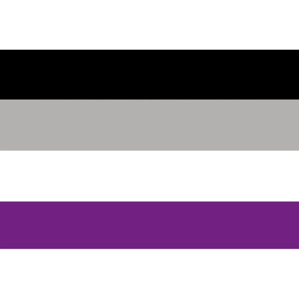 Asexual Premium Car Flag