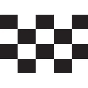 Checkered Racing Stick Flags - 5mil plastic