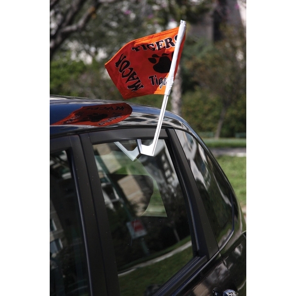 Custom Screen Sublimation Car Flag - ePoly 12" x 16" - Image 2